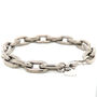 Men's Titanium Chunky Anchor Chain Bracelet, thumbnail 2 of 4