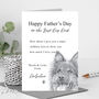 German Shepherd Father's Day Card From The Dog, thumbnail 1 of 4