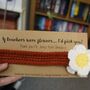 Personalised Thank You Teacher Flower Bookmark, thumbnail 5 of 6