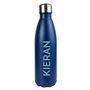 Personalised Bold Name Blue Metal Insulated Drinks Bottle, thumbnail 6 of 6