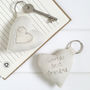 Personalised Initial Heart Keyring Gift, thumbnail 10 of 12