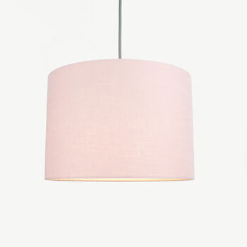 Linen Blush Pink Lampshade, 3 of 10