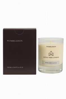 Little Miss Wimbledon Bergamot And Oud Scented Candle, 6 of 7