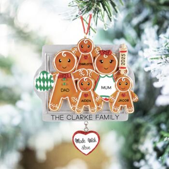 Personalised Ceramic Baking Family Decoration, 2 of 4