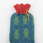 Beetle Knitted Hot Water Bottle Cover, thumbnail 4 of 9