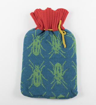 Beetle Knitted Hot Water Bottle Cover, 4 of 9