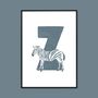 Z For Zebra Children's Initial Print, thumbnail 3 of 3