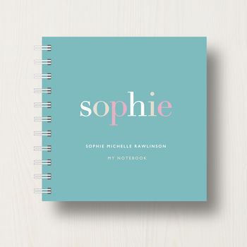 Personalised Name Small Notebook, 10 of 10