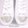 Satin Ribbon Shoe Laces For Wedding Trainers, thumbnail 2 of 12
