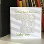 Personalised New Baby Boy Card, thumbnail 4 of 4