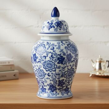 Chinoiserie Ginger Jar And Ermelo White Blue Porcelain, 5 of 7