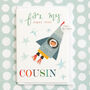 Rocket Cousin Greetings Card, thumbnail 4 of 5