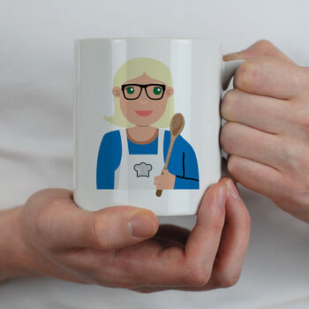 Personalised Chef Or Baker's Mug Male Or Female, 4 of 8