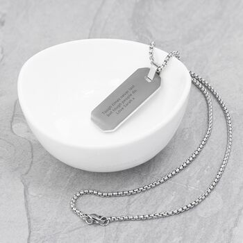 Personalised Men's Dog Tag Necklace, 6 of 9