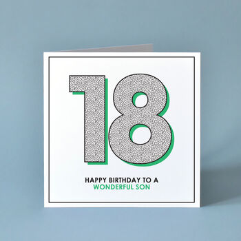Happy Birthday To A Wonderful Son Age Card, 2 of 3