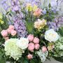 'Gorgeous Blooms' Lilac And Peach Fresh Flower Bouquet, thumbnail 2 of 5