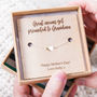 'Great Mums Get Promoted To To Grandma' Heart Bracelet, thumbnail 1 of 6