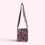 Mini Cross Body Bag | Pink Block Print Floral, thumbnail 2 of 5