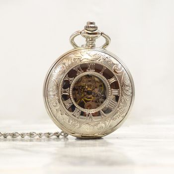 Antique Style Mechanical Personalised Pocket Watch, 4 of 7