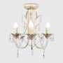 Three Light Candle Style Chandelier Set Of Two, thumbnail 1 of 4