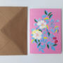 Pink Floral Greetings Card, thumbnail 5 of 6