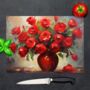 Vermilion Vitality Textured Glass Chopping Board, thumbnail 1 of 7