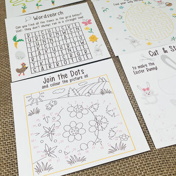 Personalised Easter Children's Activity Pack, 3 of 6