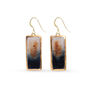 Ceramic, Glass And Gold Eclipse Drop Earrings, thumbnail 1 of 4