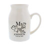 Personalised Mr And Mrs Ceramic Flower Jug, thumbnail 4 of 4