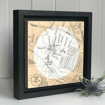 Father's Day Pub Map Print On Wood, 6 of 8