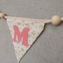 Bunting Personalised Luxury Floral Fabric Baby Nursery, thumbnail 6 of 11