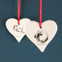 Dog Hanging Love Hearts With Classic Dog Poses, thumbnail 7 of 12