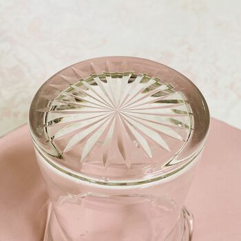 Antique Crystal Cut Glass Lidded Jam / Preserve Pot ~ 10, 10 of 10
