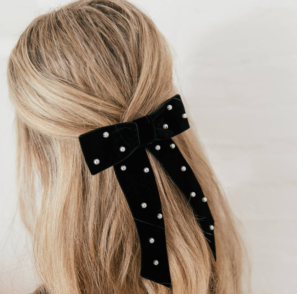 Pearl Hair Bow