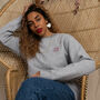 Mother Of The Bride Script Embroidered Sweatshirt, thumbnail 2 of 4