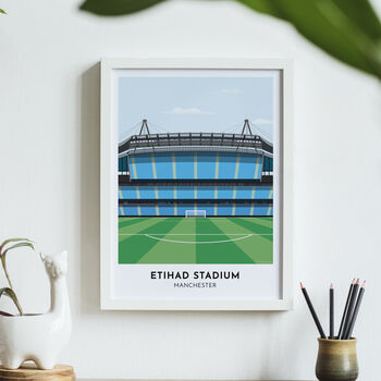 Manchester City Print Etihad Stadium Illustration, 2 of 10