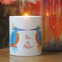Personalised Kingfisher Pair Scented Ceramic Candle, thumbnail 2 of 3