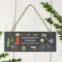 Personalised Hanging Slate Plaque Garden Sign, thumbnail 4 of 6