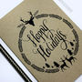 'Happy Holidays' Reindeer Christmas Card, thumbnail 2 of 3