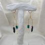 Pearl And Turquoise Asymmetric Drop Earrings, thumbnail 6 of 7