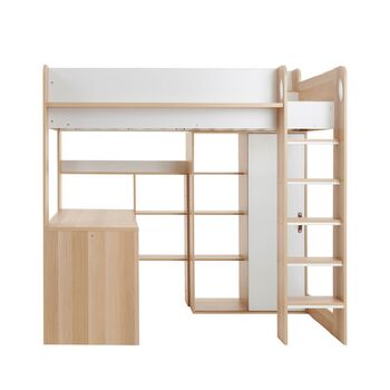 Ava High Sleeper Bed With Desk And Wardrobe, 3 of 6