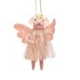 Christmas Felt Pink Fairy Mouse, thumbnail 1 of 3