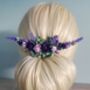 Shades Of Purple Flower Hair Comb, thumbnail 1 of 6