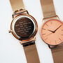 Ladies Architēct Coral Personalised Watch, thumbnail 3 of 5