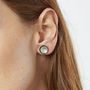 Spiral Layered Silver Earrings, thumbnail 3 of 3
