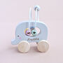 Personalised Wire And Bead Elephant Wooden Toy, thumbnail 1 of 2