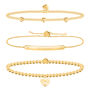 Occasions Gift Box Friendship Gold Bracelet Gift Set, thumbnail 2 of 3