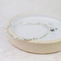 Sterling Silver Mini Nugget With Birthstone Bracelet, thumbnail 1 of 8