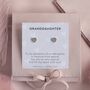 Granddaughter Earrings Studs, thumbnail 2 of 8