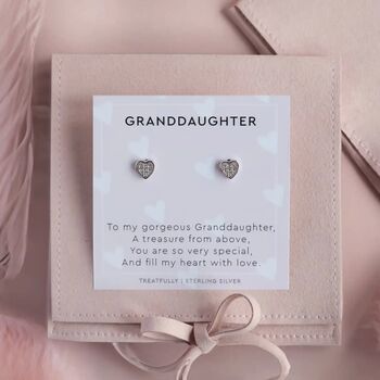Granddaughter Earrings Studs, 2 of 8